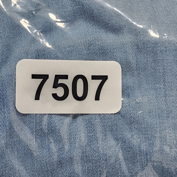 🎈Lee Modern Series Buttondown Tab Sleeve Blue Shirt Dress - Picture 8 of 8